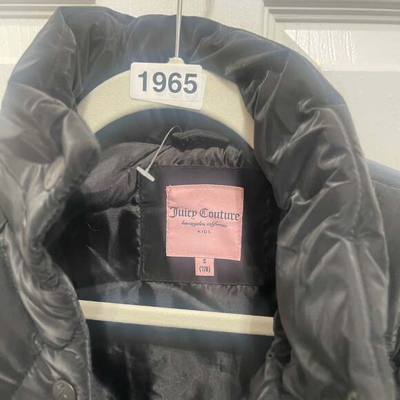 Juicy Couture Girls' Black Quilted Jacket Youth Size small - Picture 9 of 16